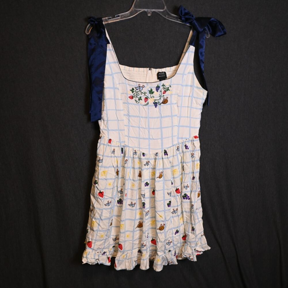Pixar X Her Universe Women's XL Disney Ratatouille Food Gingham Tank Dress